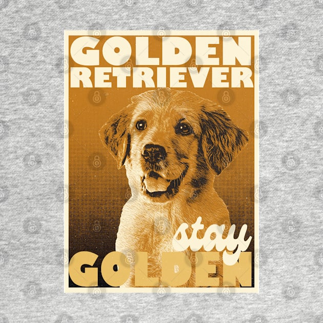 Retro Golden Retriever by mia_me